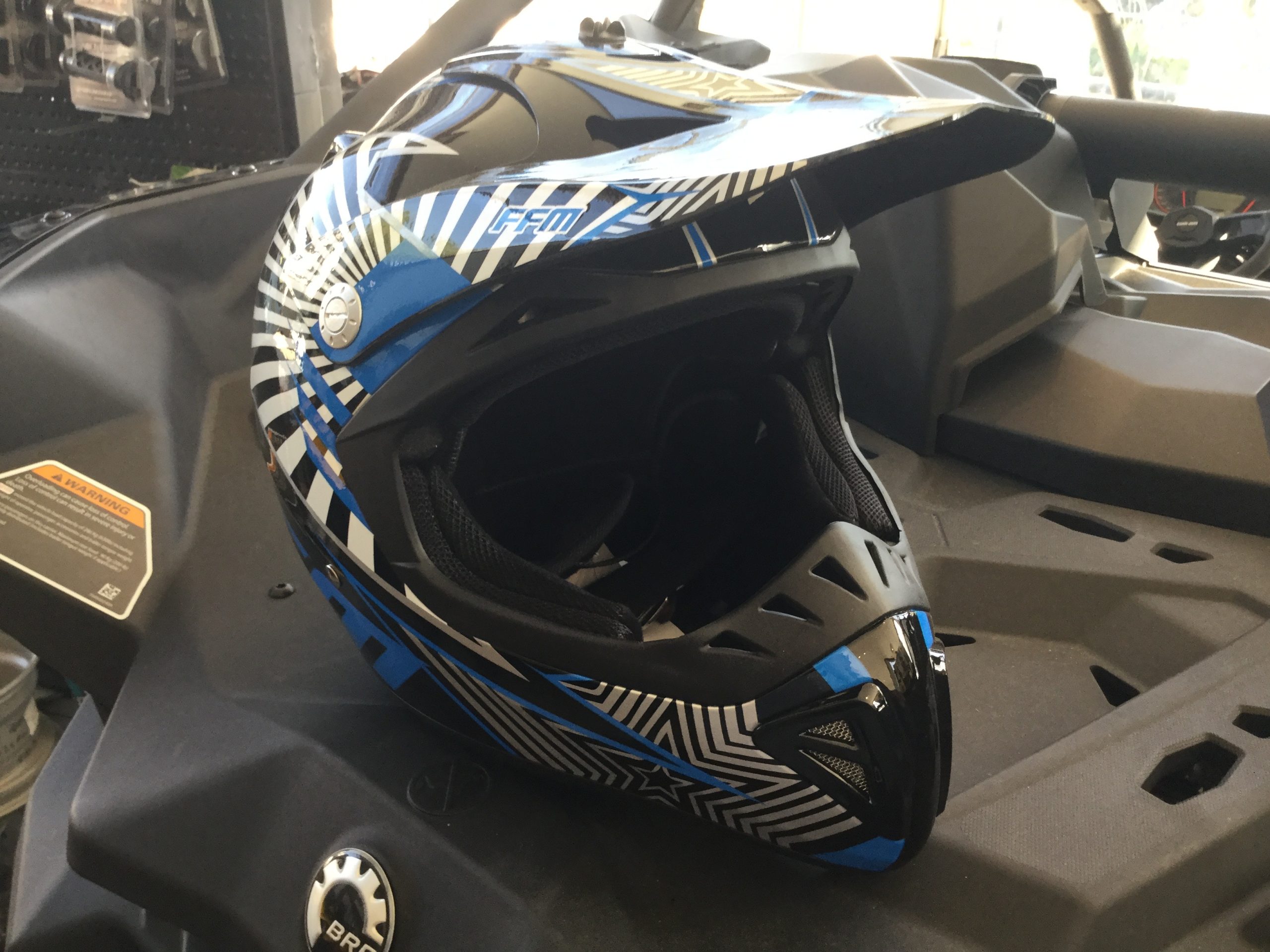 FFM Motorstar 2 Blk/Blue Helmet - Image 2
