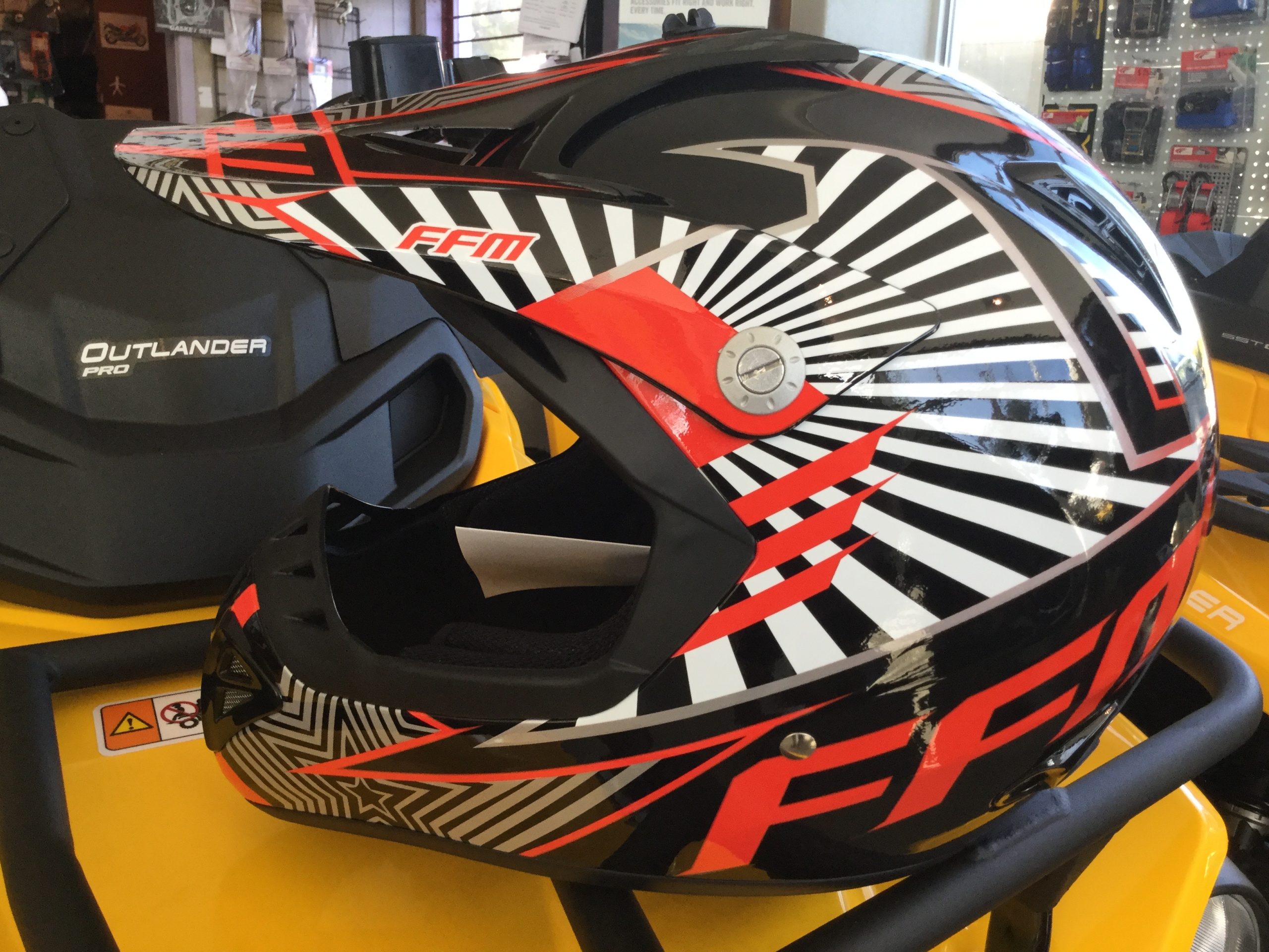 FFM Motorstar 2 Blk/Red Helmet - Image 4